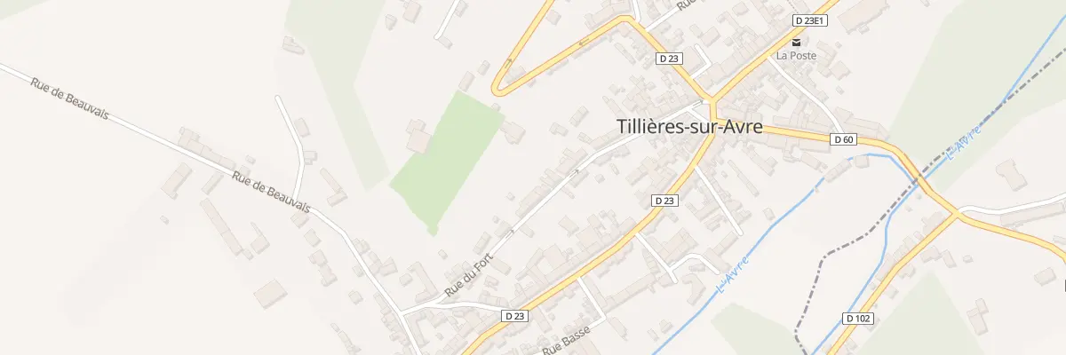 Plan du 22 Rue du Fort à Tillières-sur-Avre