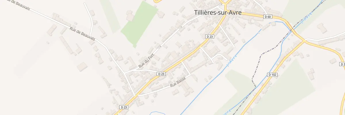 Plan du 29 Gr Gde Rue à Tillières-sur-Avre