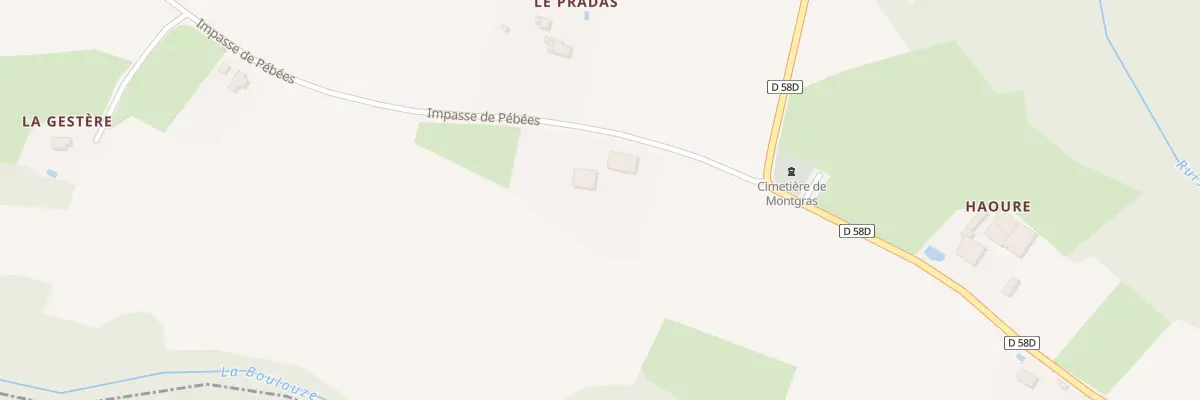 Plan du 11 Imp de Pébées à Montgras