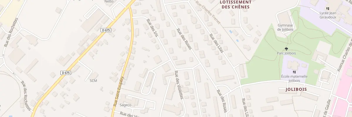 Plan du 8 Rue des Iris à Bellac