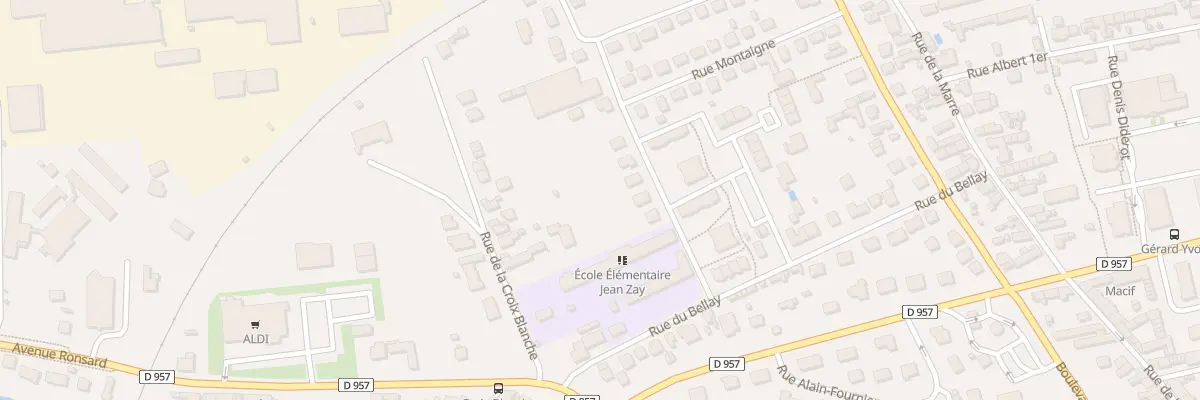 Plan du 6 Rue Rabelais à Vendôme