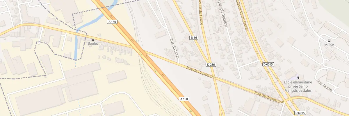Plan du 20 Rue de Bapeaume à Rouen