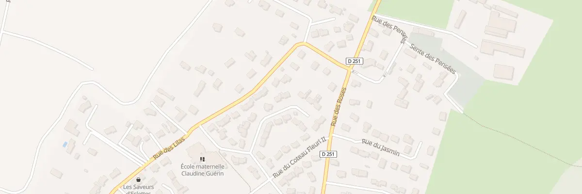 Plan du 13 Rue de la Lavande à Eslettes