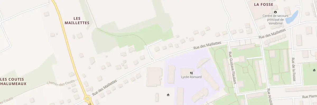 Plan du 25 Rue des Maillettes à Vendôme