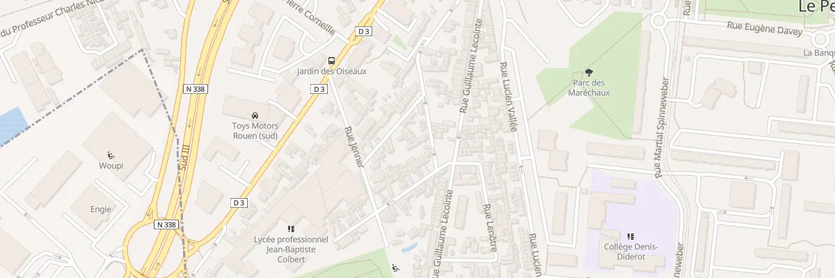 Plan du 34B Rue Professeur L Bernard au Petit-Quevilly