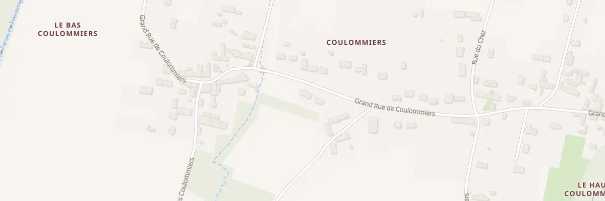 Plan du 35 Grand Rue de Coulommiers à Francueil