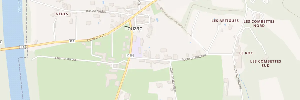 Plan du 5132 Touzac à Touzac