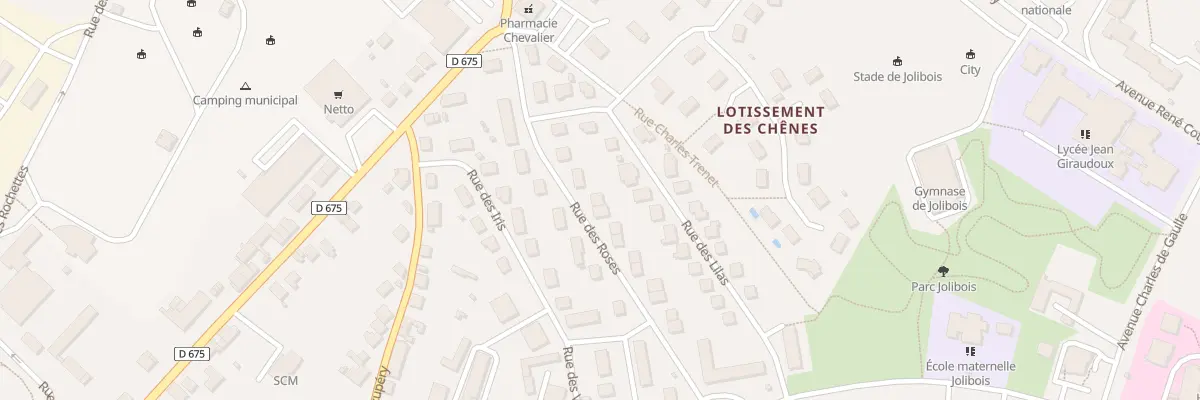 Plan du 36 Rue des Roses à Bellac