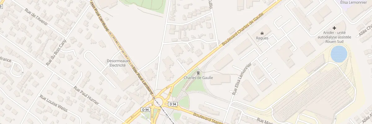 Plan du 112 Bd Charles de Gaulle au Petit-Quevilly