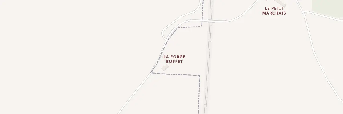 Plan du 330 La Forge Buffet à La Ville-aux-Clercs