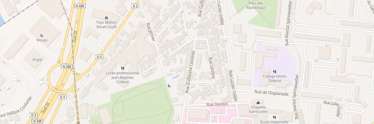 Plan du 52I Rue Guillaume Lecointe au Petit-Quevilly