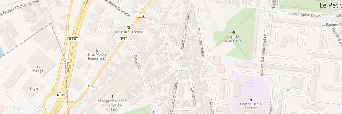 Plan du 33 Rue Professeur L Bernard au Petit-Quevilly