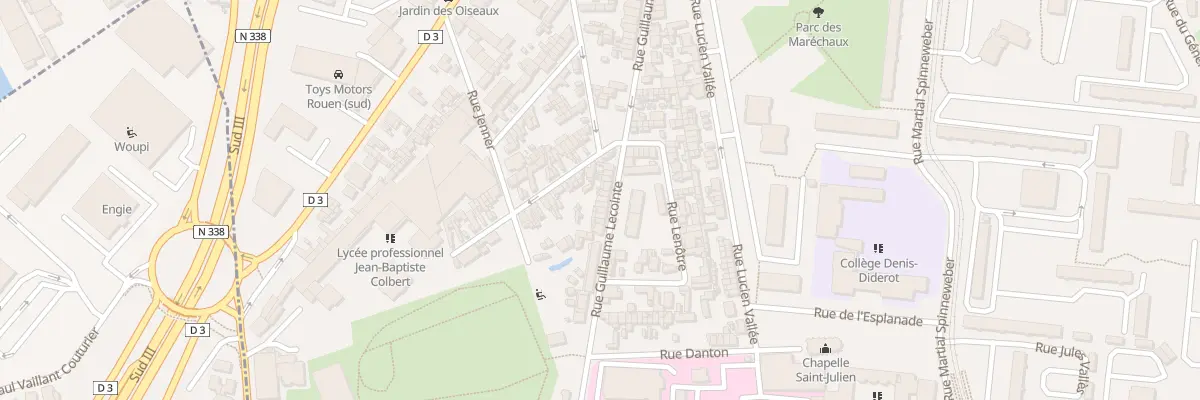Plan du 52F Rue Guillaume Lecointe au Petit-Quevilly