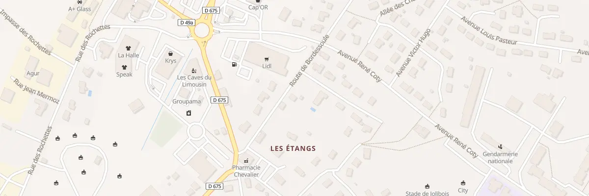 Plan du 6B Rte de Bordessoule à Bellac