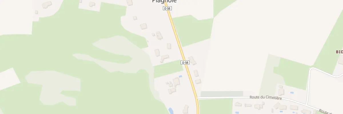Plan du 290 Rte de Savères à Plagnole