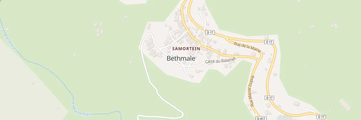 Plan du 23 Samortein à Bethmale