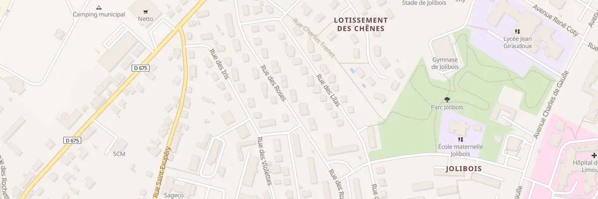 Plan du 26 Rue des Roses à Bellac