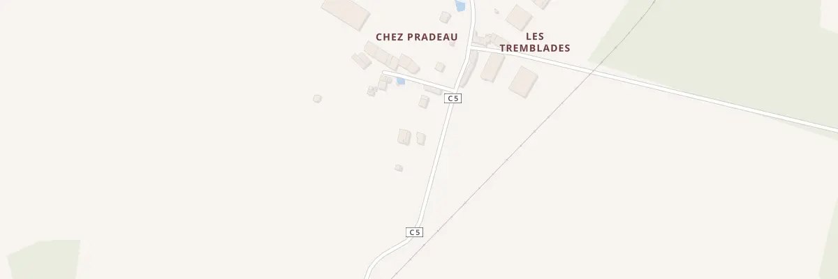 Plan du 3 Chez Pradeau à Saint-Ouen-sur-Gartempe
