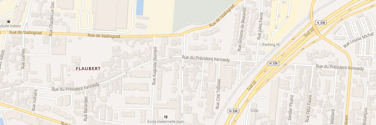 Plan du 76 Rue du President Kennedy au Petit-Quevilly