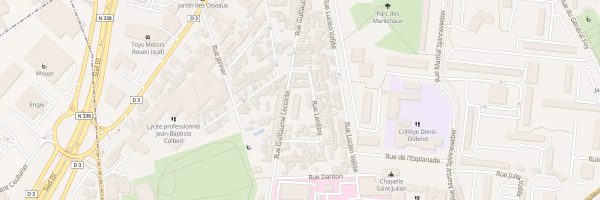 Plan du 27 Rue Guillaume Lecointe au Petit-Quevilly