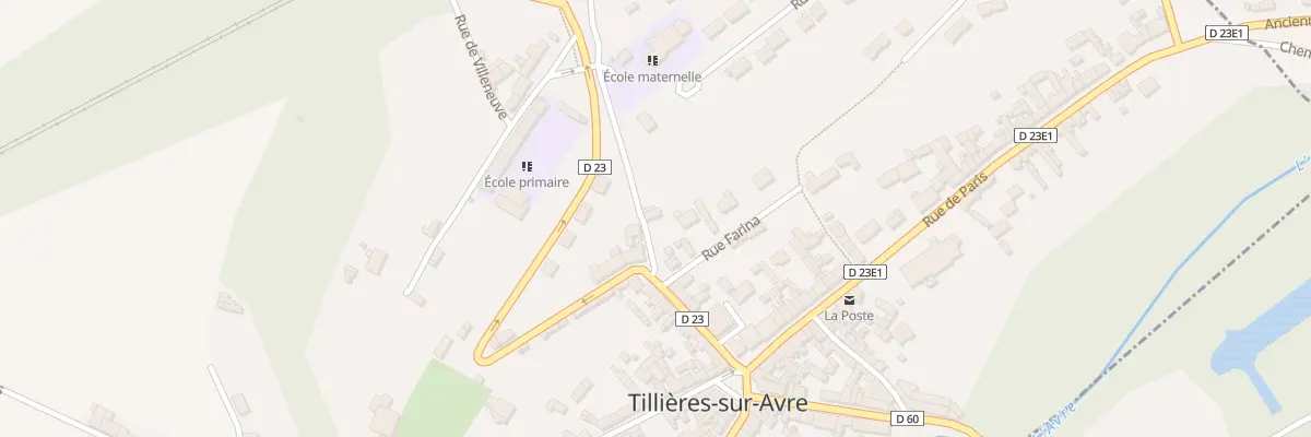 Plan du 2 Cote de la Gare à Tillières-sur-Avre