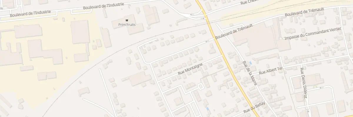 Plan du 23 Rue Rabelais à Vendôme