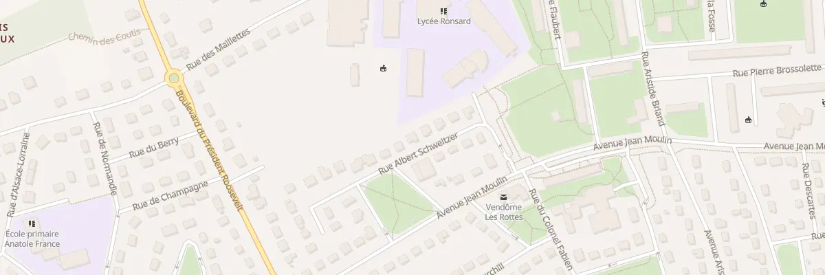 Plan du 9 Rue Albert Schweitzer à Vendôme