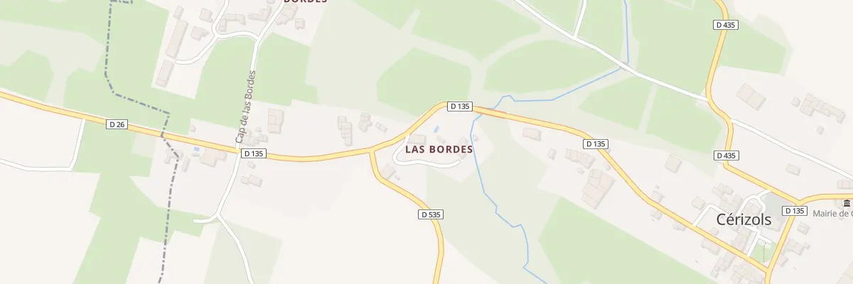 Plan du 17 Las Bordes à Cérizols