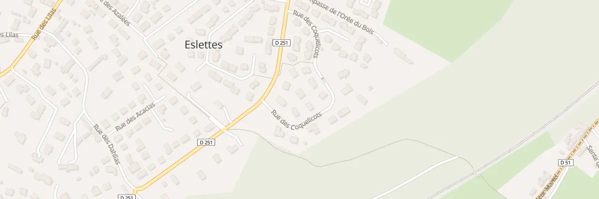 Plan du 20 Rue des Coquelicots à Eslettes