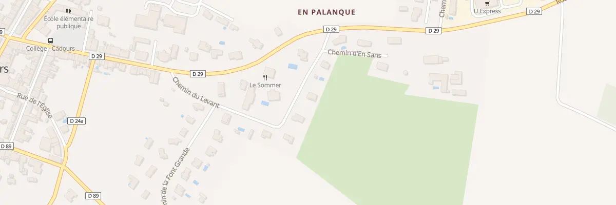 Plan du 3 Chem du Levant à Cadours
