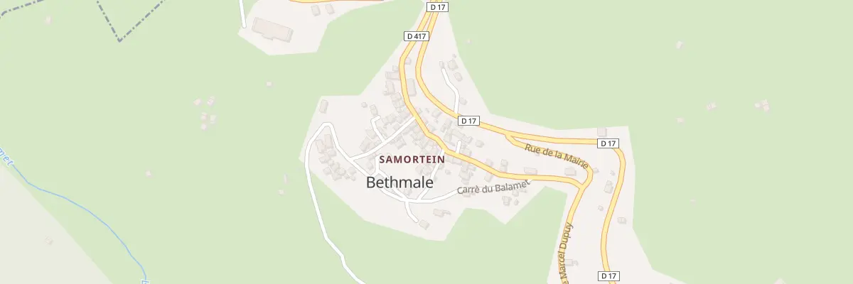 Plan du 21 Samortein à Bethmale
