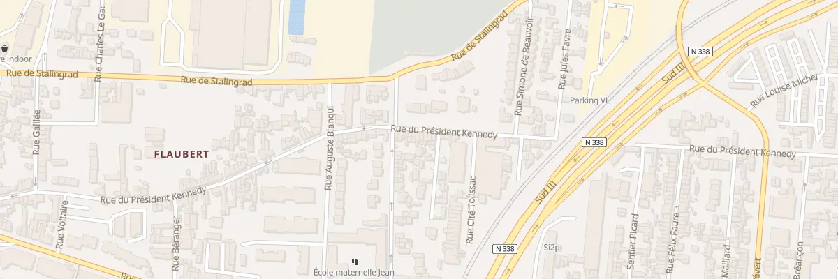 Plan du 74 Rue du President Kennedy au Petit-Quevilly