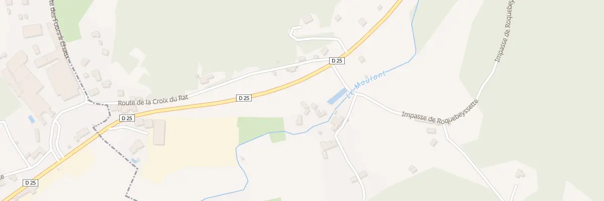 Plan du 326 Rte du Moulin de la Roque à Castels et Bézenac