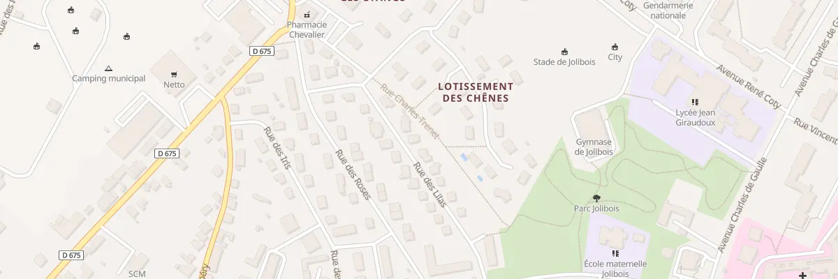 Plan du 44 Rue des Lilas à Bellac
