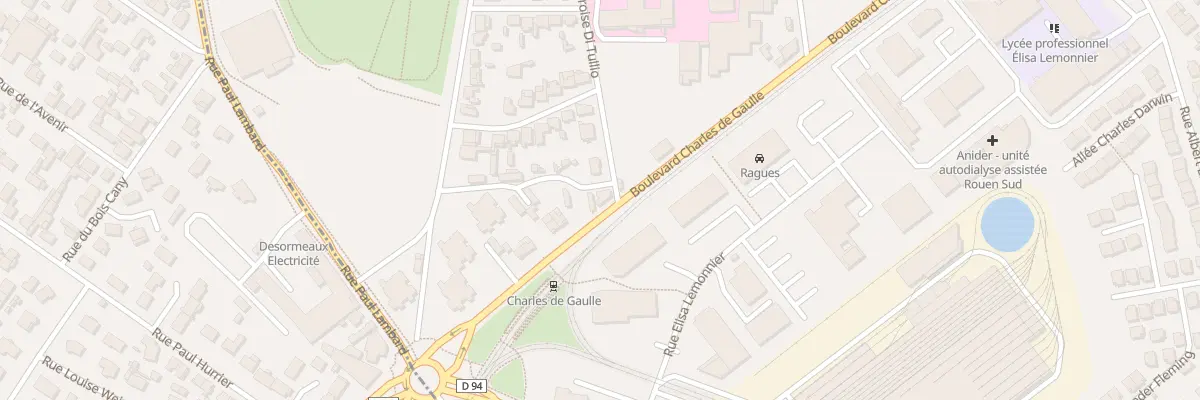 Plan du 110 Bd Charles de Gaulle au Petit-Quevilly