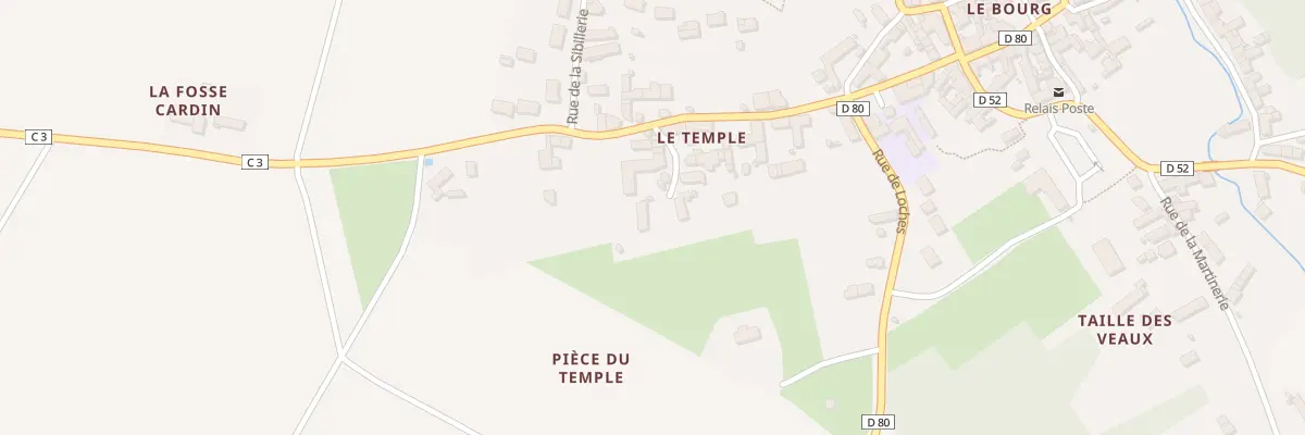 Plan du 4 Imp du Temple à Luzillé