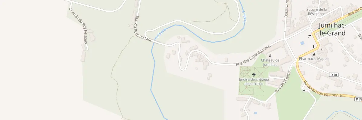 Plan du 10 Rue des Croix Bancaux à Jumilhac-le-Grand
