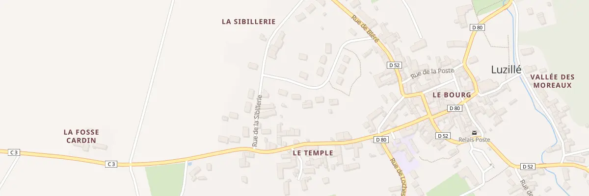 Plan du 14 Rue des Bruyeres à Luzillé