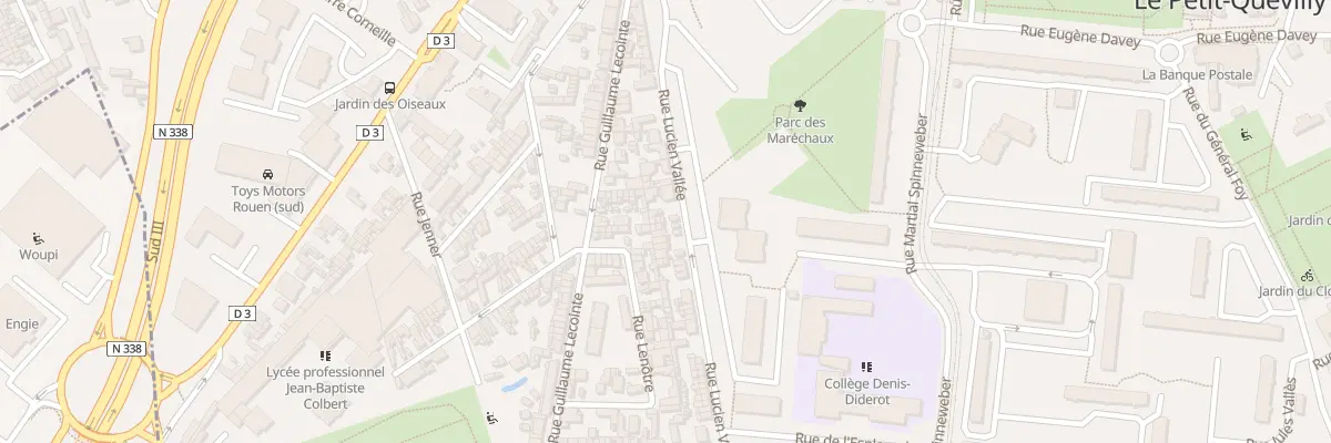 Plan du 44 Rue Lucien Vallee au Petit-Quevilly