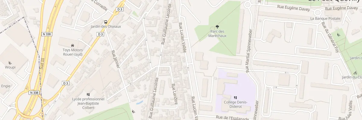 Plan du 46 Rue Lucien Vallee au Petit-Quevilly