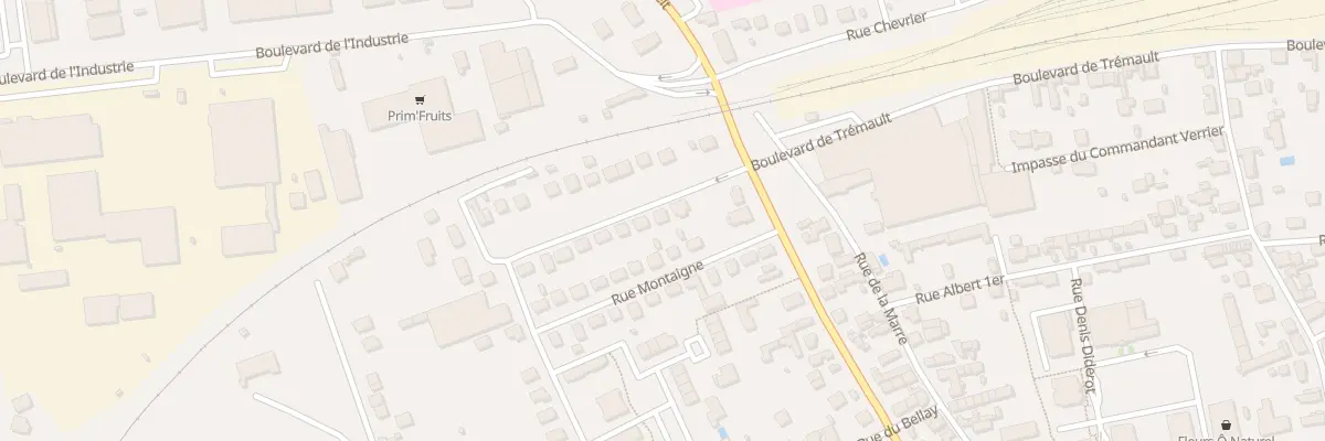 Plan du 29 Rue Rabelais à Vendôme