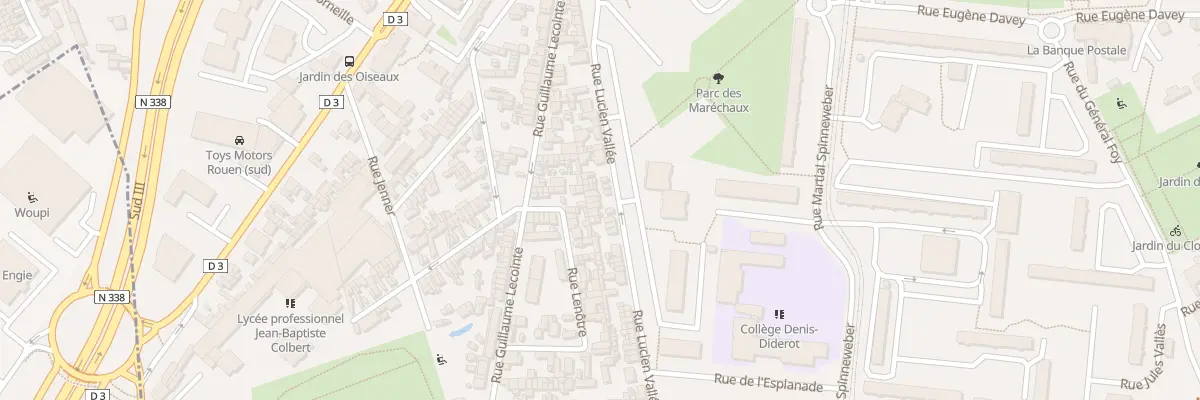 Plan du 50 Rue Lucien Vallee au Petit-Quevilly