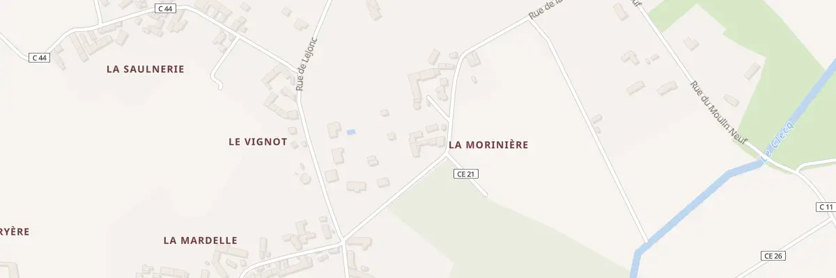 Plan du 9 Rue de la Moriniere à Martizay