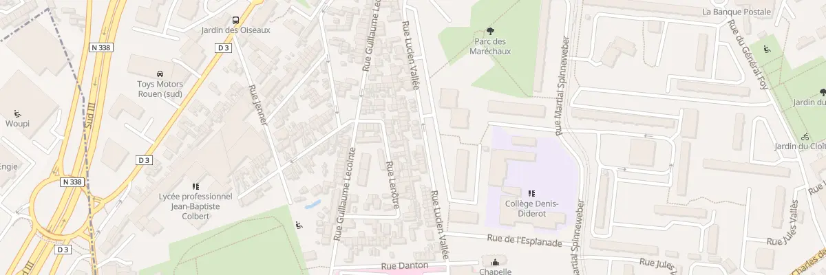 Plan du 60 Rue Lucien Vallee au Petit-Quevilly