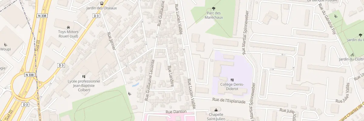 Plan du 62 Rue Lucien Vallee au Petit-Quevilly