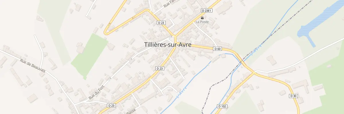 Plan du 10 Gr Gde Rue à Tillières-sur-Avre