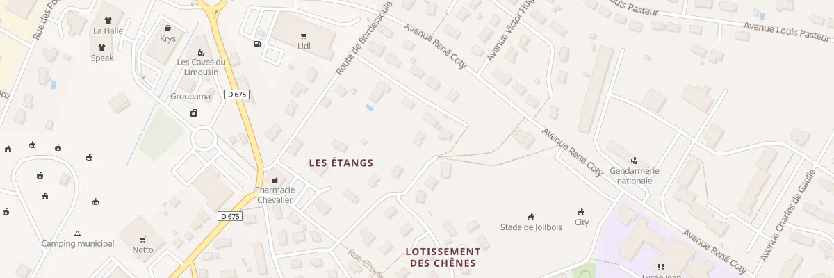 Plan du 11 Rue Jacques Brel à Bellac