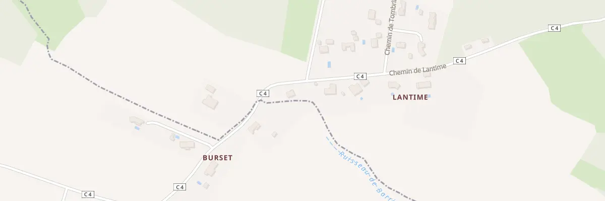 Plan du 200 Che de Lantime à Cox