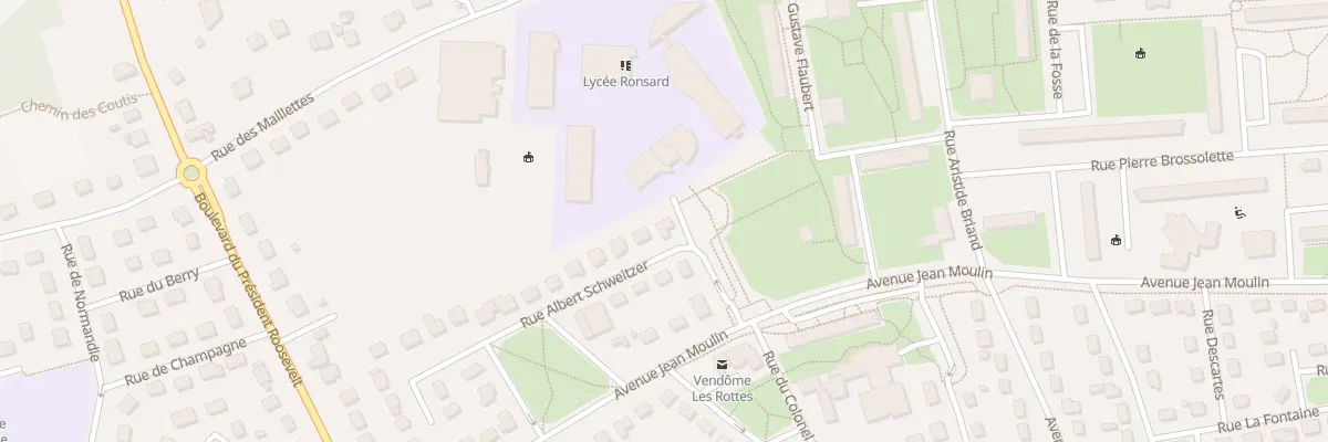 Plan du 1 Rue Albert Schweitzer à Vendôme