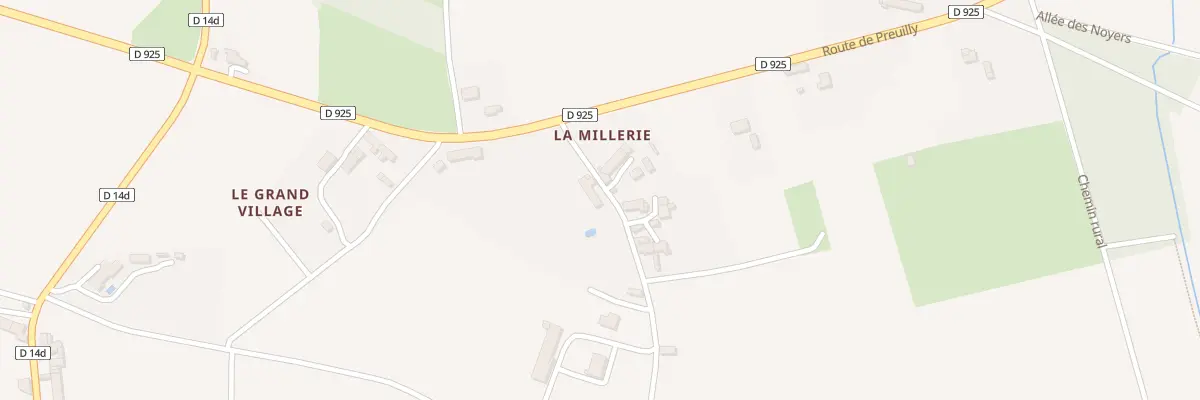 Plan du 2 La Millerie à Azay-le-Ferron